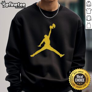 Alt Text: Official Golden Wutang Clan Forever Jumpman logo parody sweatshirt featuring bold graphics and stylish design.