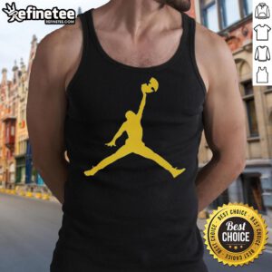Official Golden Wu-Tang Clan Forever Jumpman logo parody tank top featuring iconic design and vibrant colors.