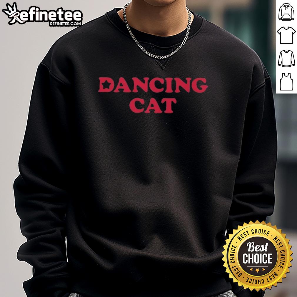 Premium NCT Wish Dancing Cat Sweatshirt featuring a playful cat design, perfect for fans of NCT and cozy fashion.