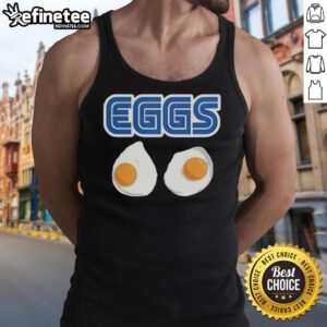 Top 2 Eggs Omelet Sega Parody Logo Tank Top featuring a playful design inspired by classic video games.