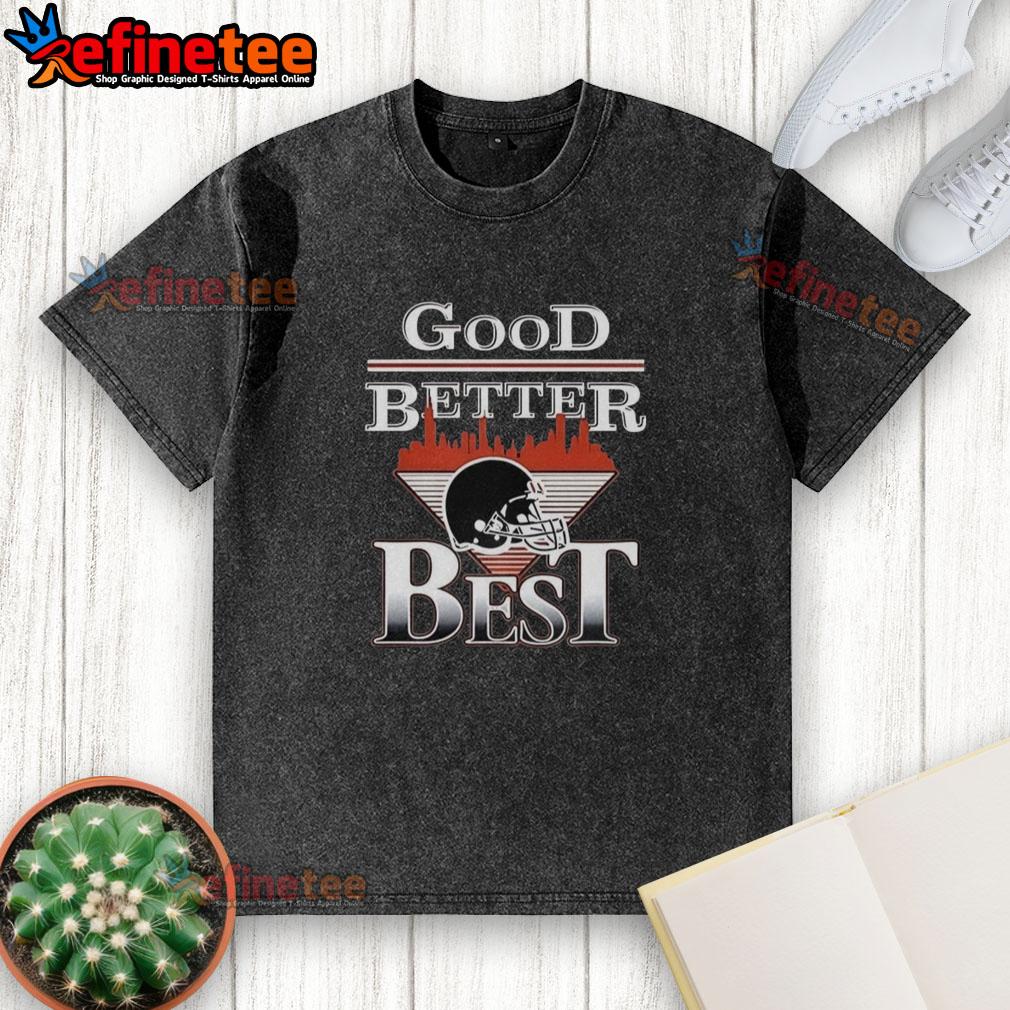 Chicago Bears football helmet graphic on a washed t-shirt featuring a city skyline design.