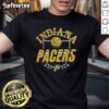 Alt Text: Top Indiana Pacers City Basketball 2025 Six Stars Logo T-Shirt featuring vibrant team colors and bold logo design.