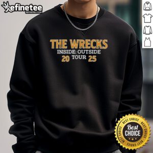 Top Official The Wrecks Inside Our Side Tour 2025 sweatshirt in stylish design, perfect for fans of the band.