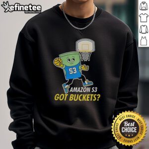 Awesome Amazon S3 Got Buckets sweatshirt in a stylish design, perfect for tech enthusiasts and cloud computing fans.