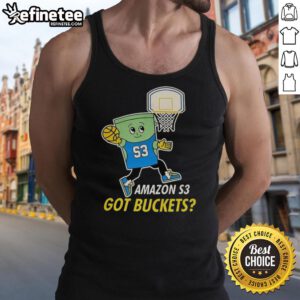 Stylish Awesome Amazon S3 Got Buckets tank top featuring a fun graphic design, perfect for tech enthusiasts and casual wear.