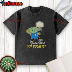 Awesome Amazon S3 Got Buckets Washed T-Shirt featuring a fun design for cloud storage enthusiasts and tech lovers.