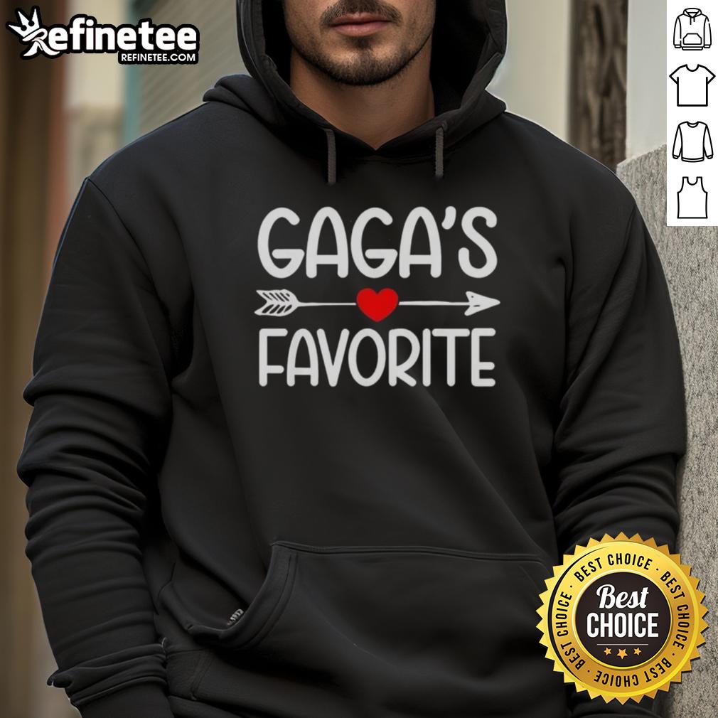 Awesome Gagas Favorite Grandchild Hoodie featuring a stylish design for grandsons and granddaughters, perfect for cozy wear.