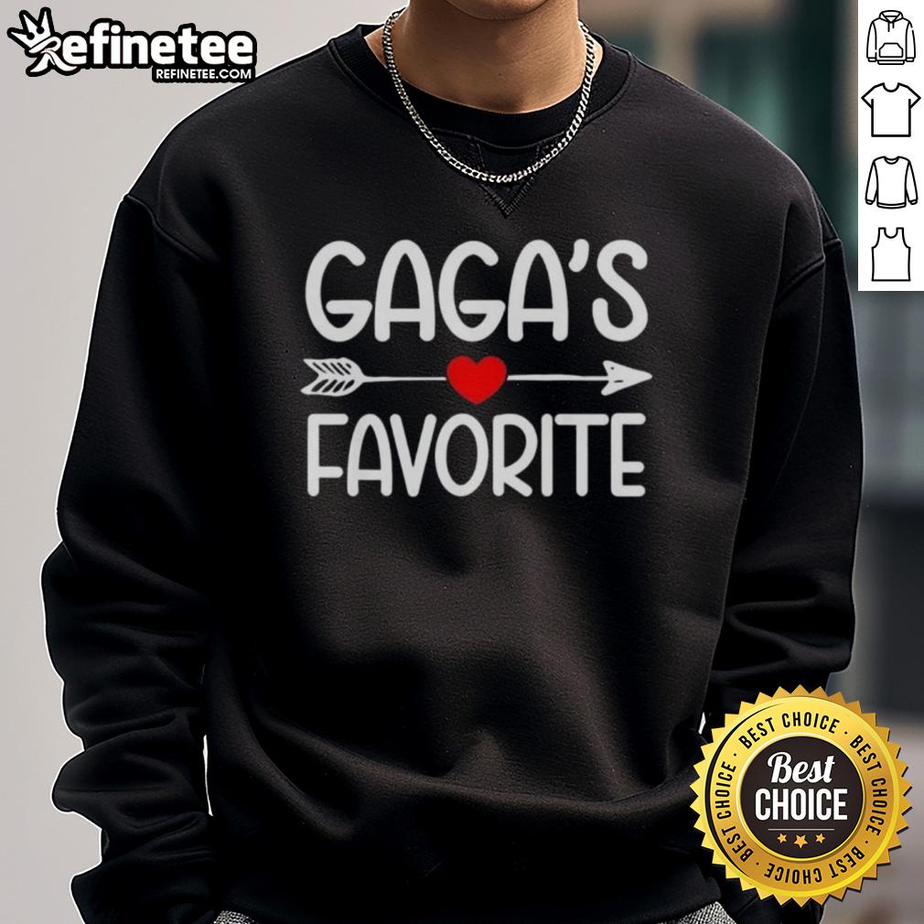 Awesome Gagas Favorite Grandchild Sweatshirt featuring a cozy design for grandsons and granddaughters with grandma.