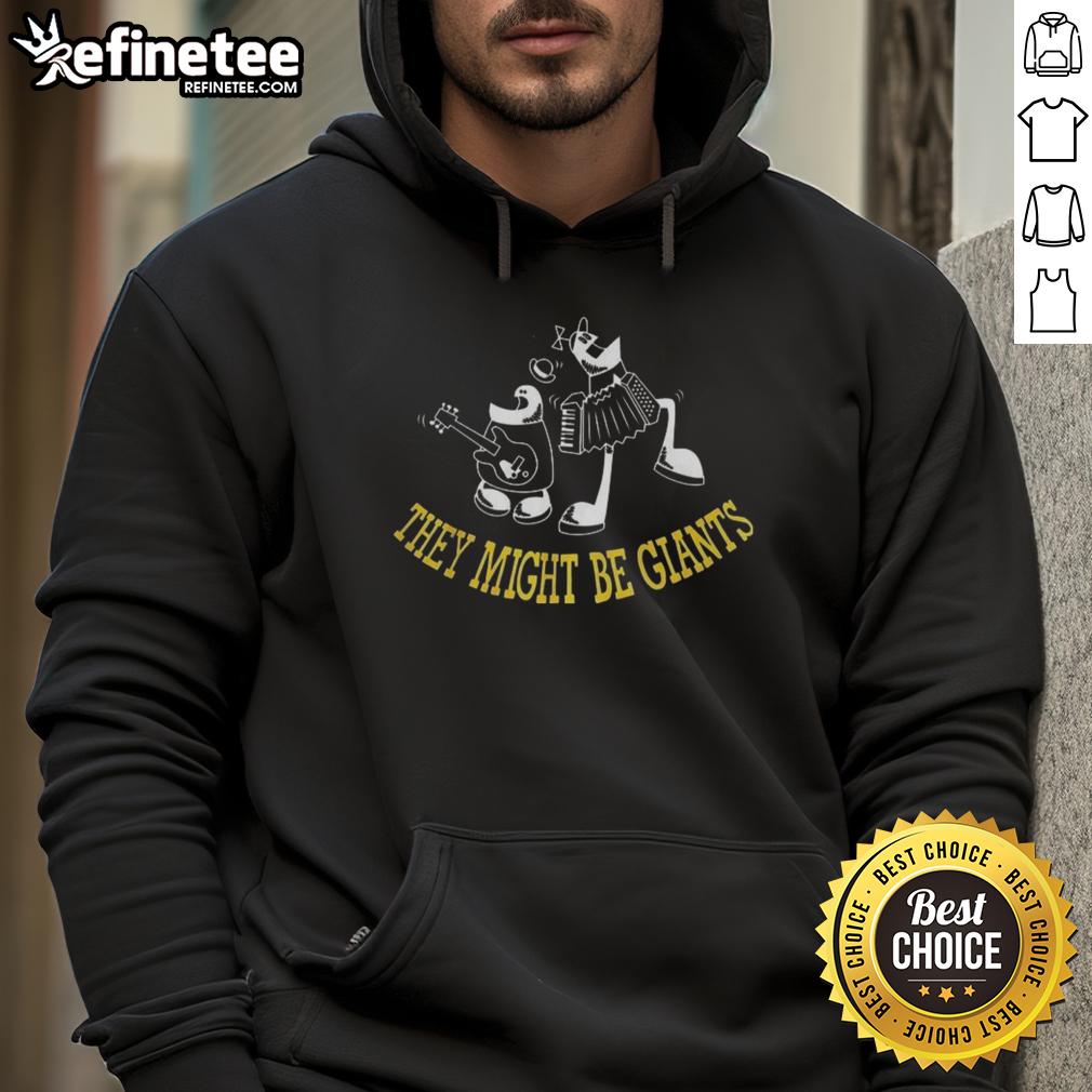 Alt Text: Awesome Homestar Runner They Might Be Giants hoodie featuring vibrant graphics and a comfortable fit for fans.