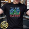 Awesome Tulane Green Wave vs Ole Miss Rebels NCAA CFP 2025 helmet t-shirt displayed at Vaught Hemingway Stadium.