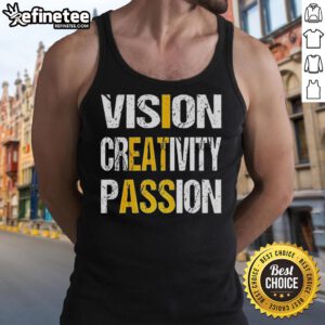 Awesome Vision Creativity Passion Letter Tank Top in vibrant colors, perfect for expressing unique style and artistic flair.