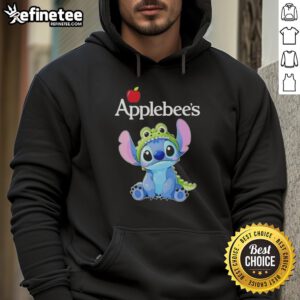 Good Stitch Cosplay Crocodile X Applebee's hoodie featuring vibrant colors and unique design for fans and collectors.