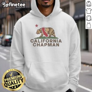 Vintage Hot Chapman University California Bear hoodie featuring California Republic wordplay design.