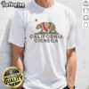 Alt Text: Vintage Hot Cienega High School California Bear T-Shirt featuring California Republic wordplay design.