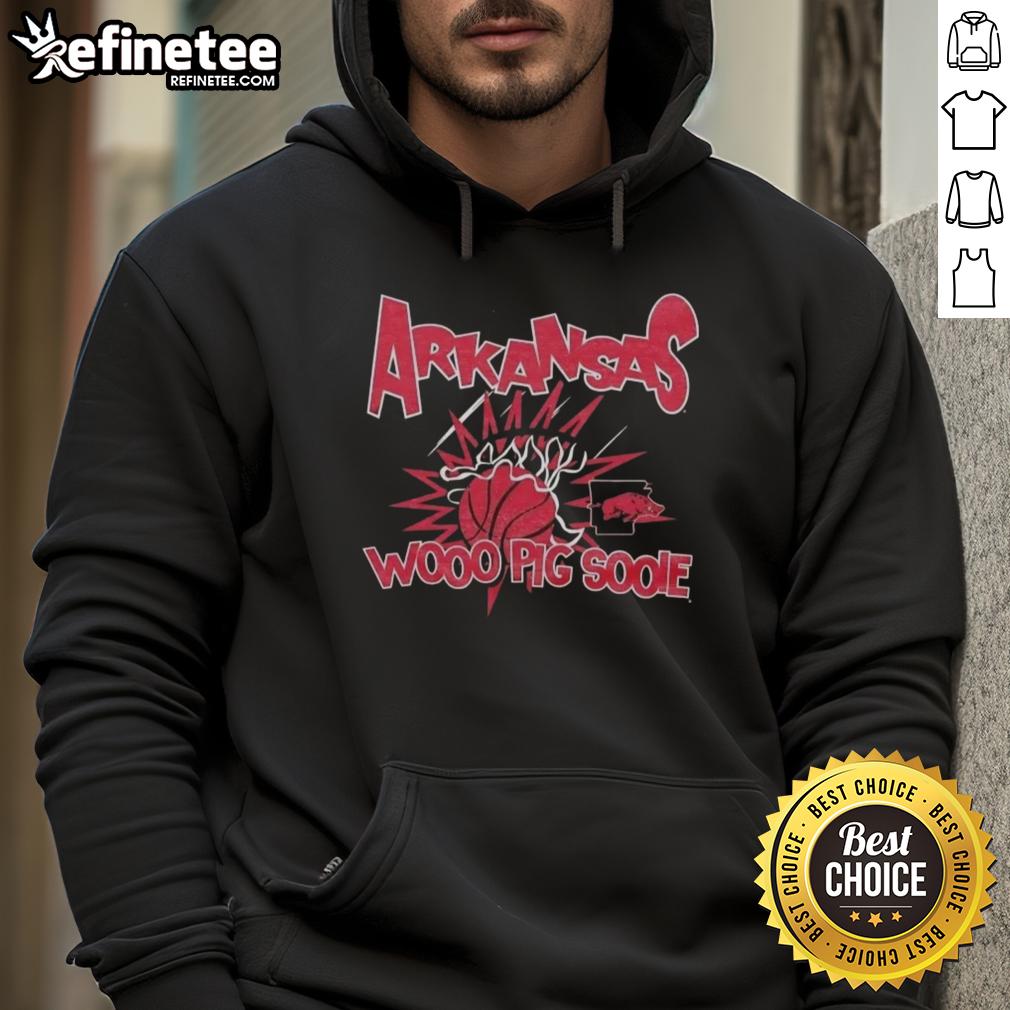Nice Arkansas Razorbacks Woo Pig Sooie Slam Hoodie in red, perfect for game day and showing team spirit.