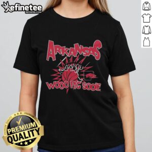 Nice Arkansas Razorbacks Woo Pig Sooie Slam Ladies Tee in vibrant colors, perfect for game day or casual wear.
