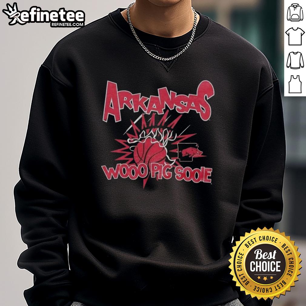 Nice Arkansas Razorbacks Woo Pig Sooie Slam Sweatshirt, perfect for game day and showing team spirit.