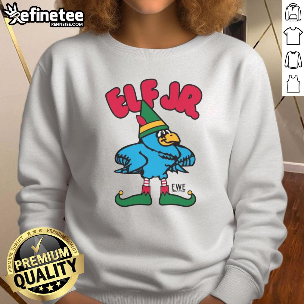 Alt Text: Nice Ft Wright Drama Elf Jr Sweatshirt in vibrant colors, perfect for young theater enthusiasts and cozy style.