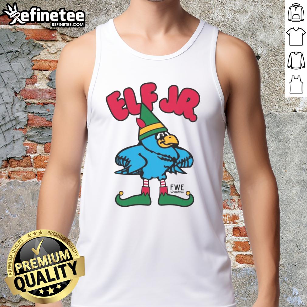 Nice Ft Wright Drama Elf Jr Tank Top featuring vibrant colors and playful design for kids' summer fashion.