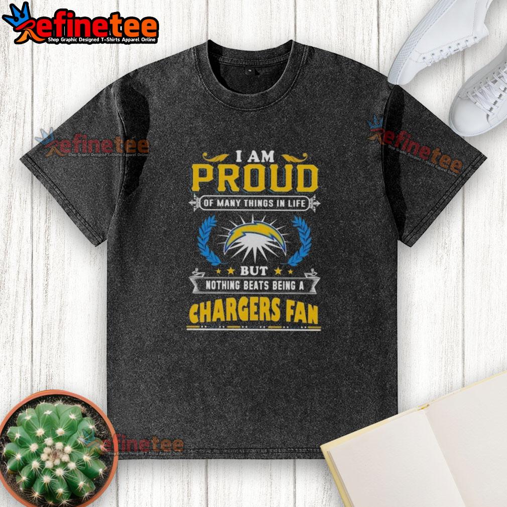 Vintage Los Angeles Chargers fan washed t-shirt, showcasing pride in team spirit and love for football culture.