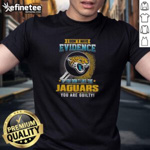 Funny 'I Dont Need Evidence' Jacksonville Jaguars T-Shirt for fans who love to express their team loyalty.