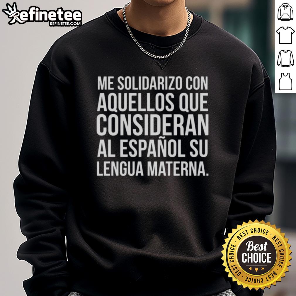 Nice-Me sweatshirt for those who consider Spanish their mother tongue, featuring a stylish design and vibrant colors.