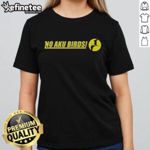 Nice No Aku Birds Logo Ladies Tee featuring a stylish design perfect for bird lovers and casual wear.