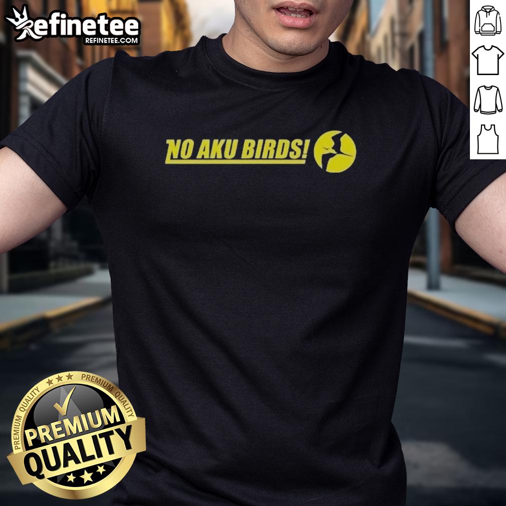 Nice No Aku Birds Logo T-Shirt featuring a vibrant bird graphic on a stylish tee, perfect for casual wear.