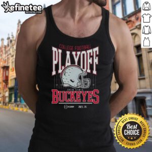 Ohio State Buckeyes College Football Playoff 2025-26 tank top showcasing team spirit and style for fans.