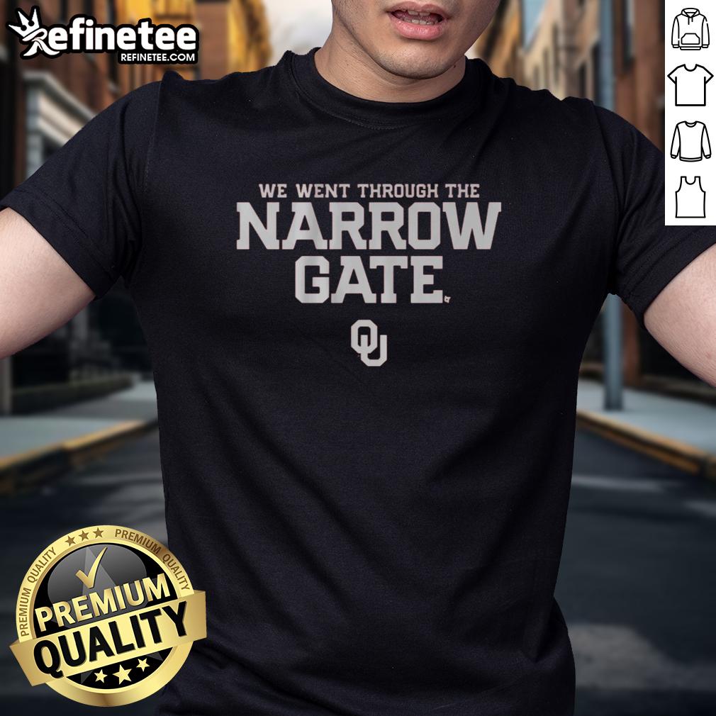 Nice Oklahoma Football The Narrow Gate T-Shirt featuring bold graphics and comfortable fabric, perfect for fans.