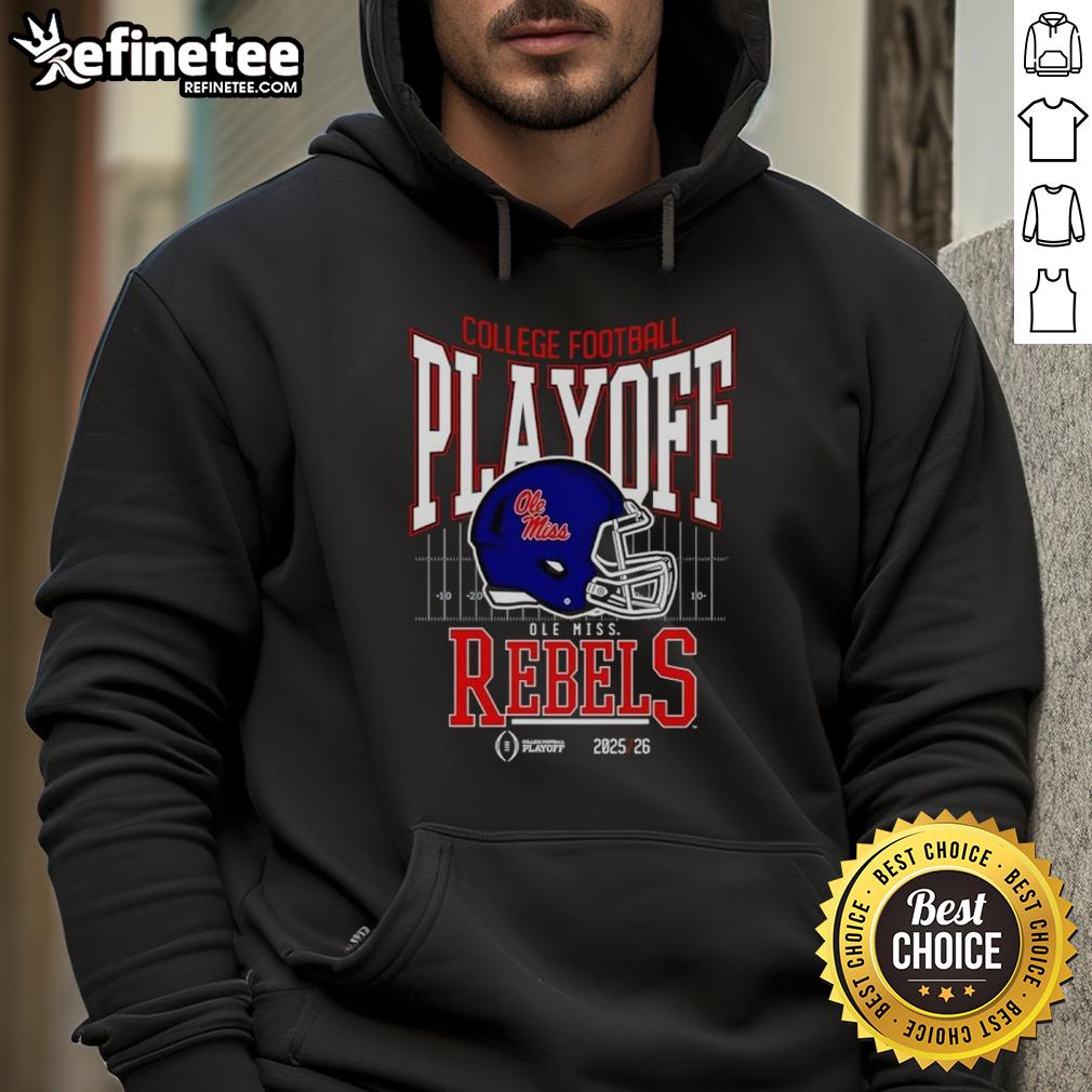 Nice Ole Miss Rebels 2025-2026 College Football Playoff Bound hoodie featuring team logo and stylish design.