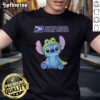 Nice Stitch Cosplay Crocodile X USPS T-Shirt featuring vibrant colors and unique design for cosplay enthusiasts.