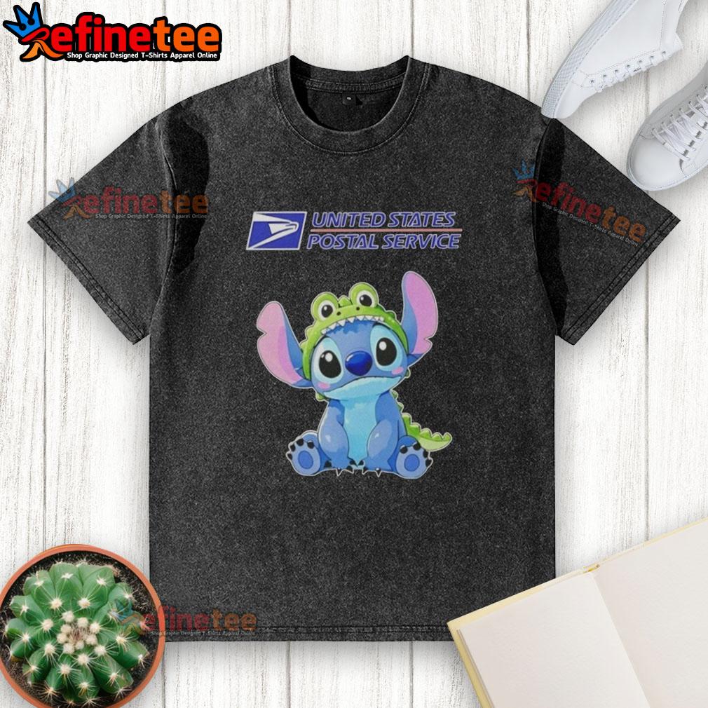 Nice Stitch Cosplay Crocodile X USPS washed t-shirt featuring vibrant colors and unique design for fans and collectors.