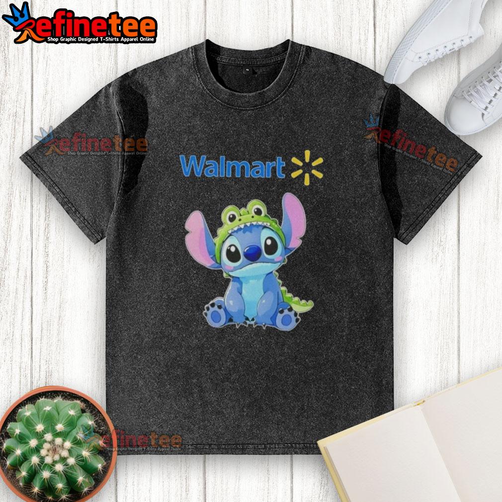 Cosplay of Crocodile from Nice Stitch on a Walmart washed t-shirt, showcasing vibrant colors and detailed design.