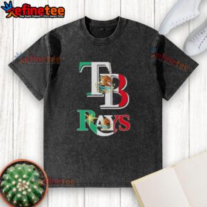 Nice Tampa Bay Rays baseball t-shirt featuring a vibrant Mexican flag design, perfect for fans and casual wear.