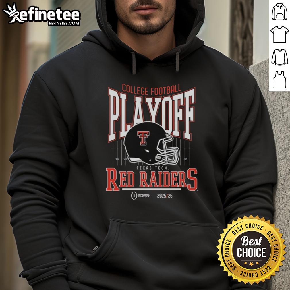 Nice Texas Tech Red Raiders College Football Playoff 2025-26 Hoodie featuring bold team colors and logo design.