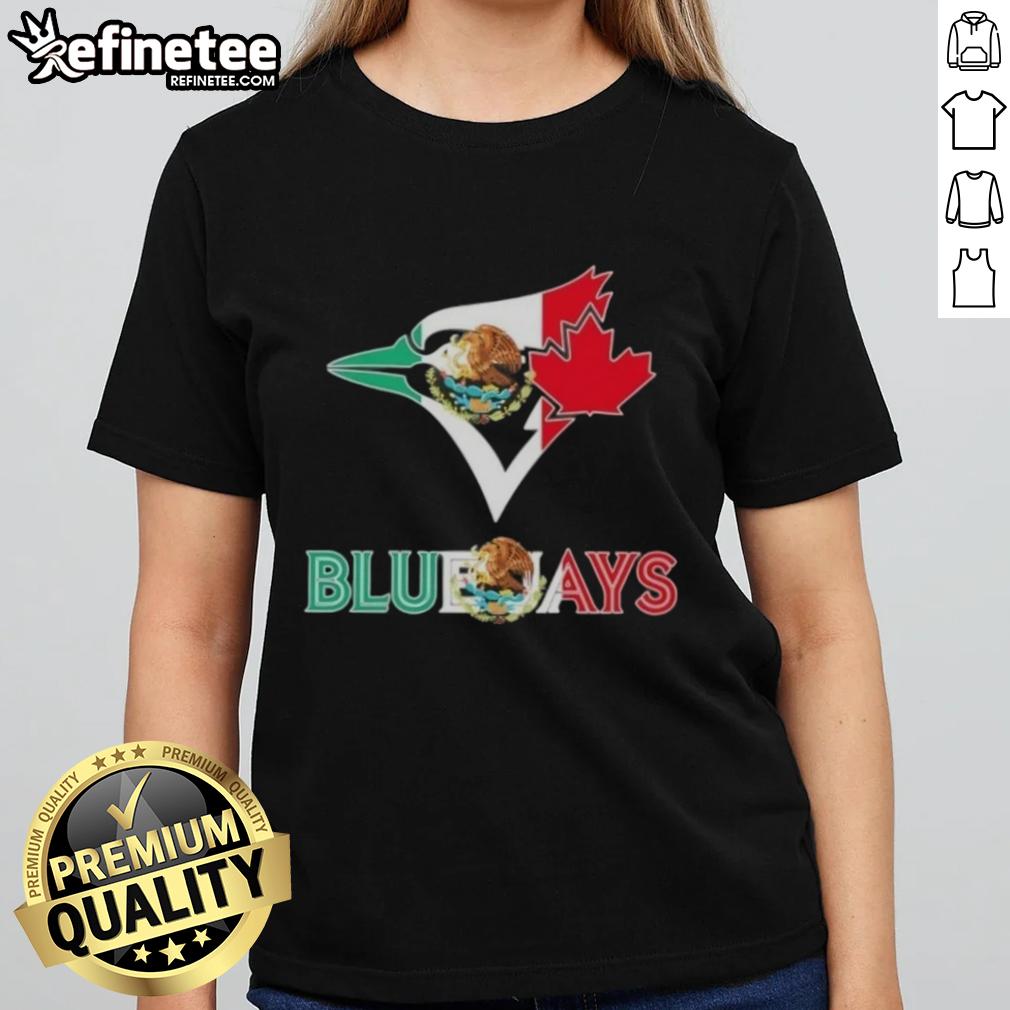 Nice Toronto Blue Jays baseball ladies tee featuring a vibrant Mexican flag design, perfect for sports fans and style.