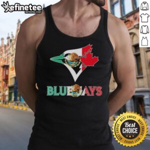 Stylish Nice Toronto Blue Jays baseball tank top featuring a vibrant Mexican flag design.