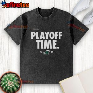 Nice Tulane Green Wave Playoff Time logo on a washed t-shirt, perfect for fans supporting Tulane in the playoffs.