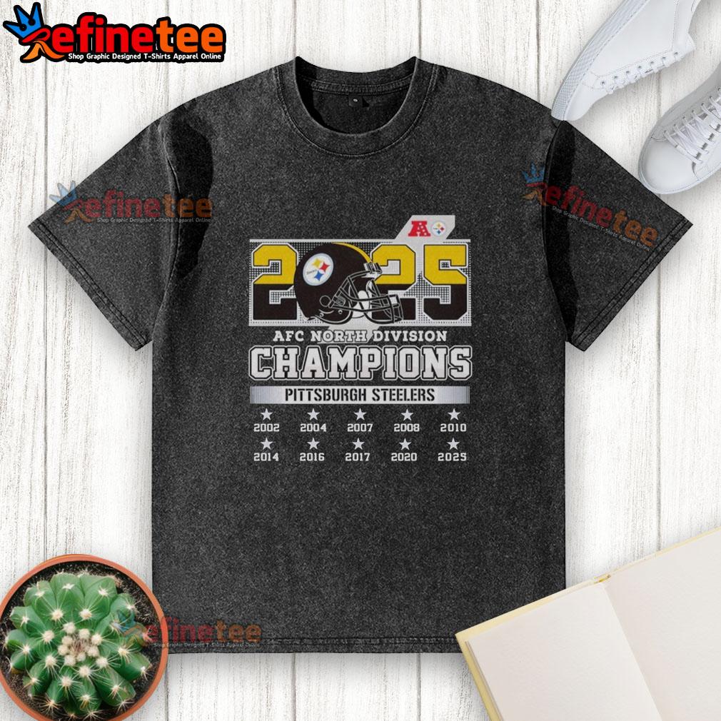 Official 2025 AFC North Division Champions Pittsburgh Steelers T