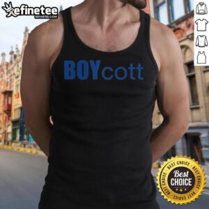 Official Boycott Utah State Women's Volleyball tank top featuring bold graphics and team colors for fans and supporters.