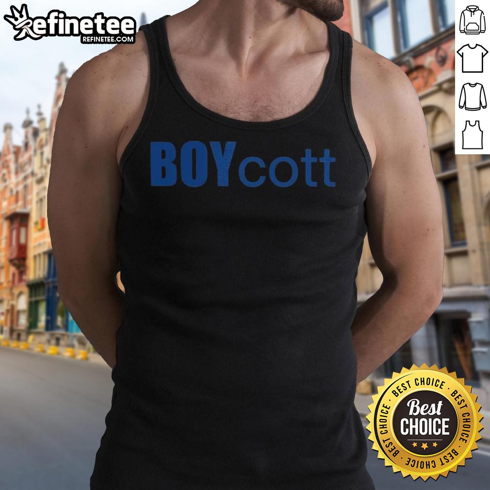 Official Boycott Utah State Women's Volleyball tank top featuring bold graphics and team colors for fans and supporters.