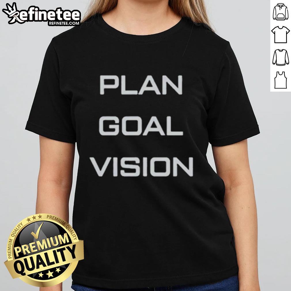 Official Family Stone Harry Levin Goal Plan Vision Ladies Tee featuring vibrant graphics and a stylish fit for women.