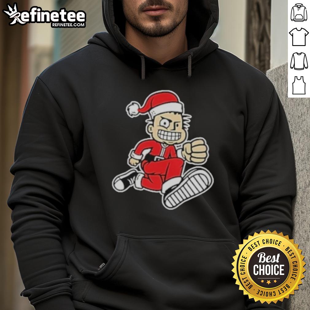 Official MXPX Santa PX Hoodie featuring a festive design, perfect for fans and cozy winter wear.