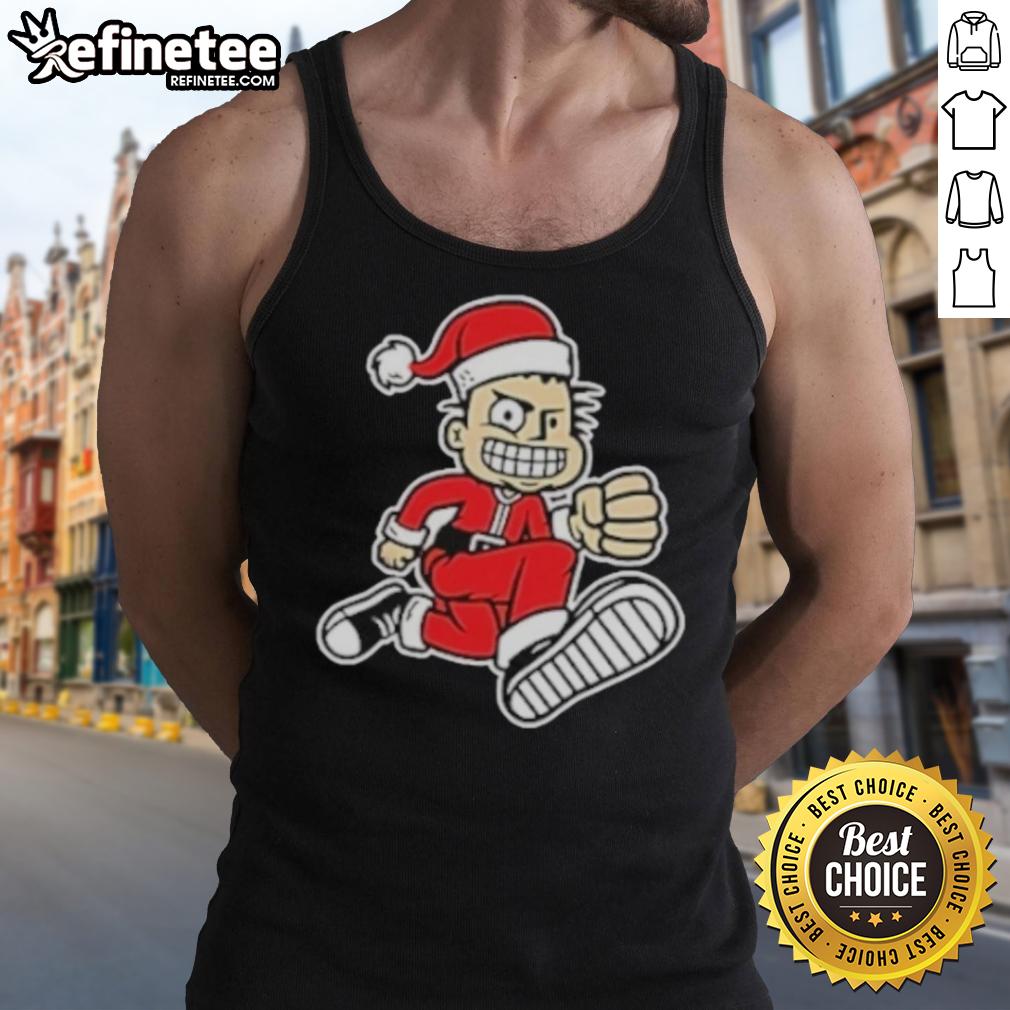 Official MXPX Santa PX Tank Top featuring festive design, perfect for summer music festivals and casual wear.