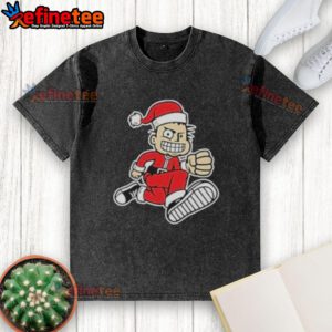 Official MXPX Santa PX Washed T-Shirt featuring a vintage design and soft fabric, perfect for fans of MXPX.