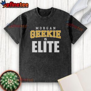Official Morgan Geekie is Elite washed t-shirt featuring a stylish graphic design for hockey fans.