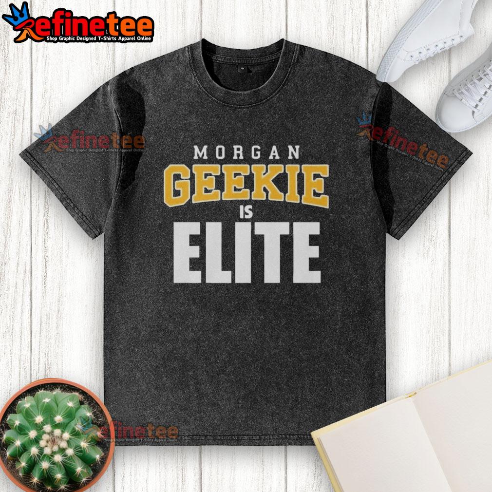 Official Morgan Geekie is Elite washed t-shirt featuring a stylish graphic design for hockey fans.