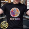 Official New York Knicks, Mets, and Giants mashup logo t-shirt showcasing team spirit and style for NYC sports fans.