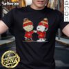 Alt Text: Official Peanuts Charlie Brown fist bump with Snoopy on San Francisco 49ers football t-shirt design.